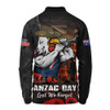 Sydney Roosters Long Sleeve Polo Shirt Anzac Day Rising Dawn Ceremony Lest We Forget Courage