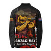 Brisbane Broncos Long Sleeve Polo Shirt Anzac Day Rising Dawn Ceremony Lest We Forget Courage