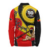 Indigenous Australian Aboriginal Long Sleeve Polo Shirt NAIDOC Week 50 Years Of Deadly Dreamtime Story