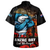 Cronulla-Sutherland Sharks Hawaiian Shirt Anzac Day Rising Dawn Ceremony Lest We Forget Courage