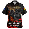 Penrith Panthers Hawaiian Shirt Anzac Day Rising Dawn Ceremony Lest We Forget Courage