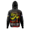 Parramatta Eels Hoodie Anzac Day Rising Dawn Ceremony Lest We Forget Courage