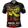 Parramatta Eels Polo Shirt Anzac Day Rising Dawn Ceremony Lest We Forget Courage
