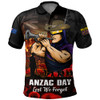 Melbourne Storm Polo Shirt Anzac Day Rising Dawn Ceremony Lest We Forget Courage