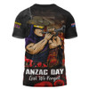 Melbourne Storm T-Shirt Anzac Day Rising Dawn Ceremony Lest We Forget Courage