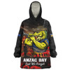 Parramatta Eels Snug Hoodie Anzac Day Rising Dawn Ceremony Lest We Forget Courage