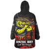 Parramatta Eels Snug Hoodie Anzac Day Rising Dawn Ceremony Lest We Forget Courage
