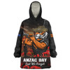 Wests Tigers Snug Hoodie Anzac Day Rising Dawn Ceremony Lest We Forget Courage