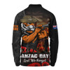 Wests Tigers Long Sleeve Polo Shirt Anzac Day Rising Dawn Ceremony Lest We Forget Courage