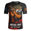 Wests Tigers Rugby Jersey Anzac Day Rising Dawn Ceremony Lest We Forget Courage