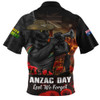 Penrith Panthers Zip Polo Shirt Anzac Day Rising Dawn Ceremony Lest We Forget Courage