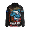 Cronulla-Sutherland Sharks Padded Jacket Anzac Day Rising Dawn Ceremony Lest We Forget Courage