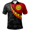 Custom Indigenous Australian Aboriginal Polo Shirt Aboriginal Dreamtime Kangaroo Path