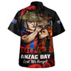 Newcastle Knights Hawaiian Shirt Anzac Day Rising Dawn Ceremony Lest We Forget Courage