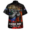 New Zealand Warriors Hawaiian Shirt Anzac Day Rising Dawn Ceremony Lest We Forget Courage