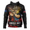 Gold Coast Titans Hoodie Anzac Day Rising Dawn Ceremony Lest We Forget Courage