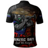 New Zealand Warriors Polo Shirt Anzac Day Rising Dawn Ceremony Lest We Forget Courage