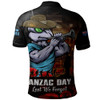 New South Wales Blues Polo Shirt Anzac Day Rising Dawn Ceremony Lest We Forget Courage