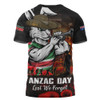 South Sydney Rabbitohs T-Shirt Anzac Day Rising Dawn Ceremony Lest We Forget Courage