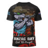 New South Wales Blues T-Shirt Anzac Day Rising Dawn Ceremony Lest We Forget Courage