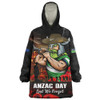 Canberra Raiders Snug Hoodie Anzac Day Rising Dawn Ceremony Lest We Forget Courage