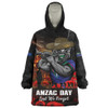 New Zealand Warriors Snug Hoodie Anzac Day Rising Dawn Ceremony Lest We Forget Courage