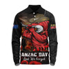 Redcliffe Dolphins Long Sleeve Polo Shirt Anzac Day Rising Dawn Ceremony Lest We Forget Courage
