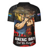 Gold Coast Titans Rugby Jersey Anzac Day Rising Dawn Ceremony Lest We Forget Courage