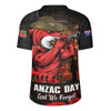 Redcliffe Dolphins Rugby Jersey Anzac Day Rising Dawn Ceremony Lest We Forget Courage