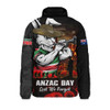 South Sydney Rabbitohs Padded Jacket Anzac Day Rising Dawn Ceremony Lest We Forget Courage
