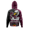 Manly Warringah Sea Eagles Hoodie NAIDOC Week 50 Years Of Deadly Indigenous Pattern