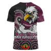 Manly Warringah Sea Eagles T-Shirt NAIDOC Week 50 Years Of Deadly Indigenous Pattern