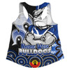 Canterbury-Bankstown Bulldogs Women Racerback Singlet NAIDOC Week 50 Years Of Deadly Indigenous Pattern