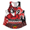 St. George Illawarra Dragons Women Racerback Singlet NAIDOC Week 50 Years Of Deadly Indigenous Pattern