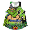 Canberra Raiders Women Racerback Singlet NAIDOC Week 50 Years Of Deadly Indigenous Pattern