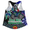 New Zealand Warriors Women Racerback Singlet NAIDOC Week 50 Years Of Deadly Indigenous Pattern