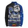 Canterbury-Bankstown Bulldogs Long Sleeve Polo Shirt NAIDOC Week 50 Years Of Deadly Indigenous Pattern