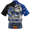 Canterbury-Bankstown Bulldogs Zip Polo Shirt NAIDOC Week 50 Years Of Deadly Indigenous Pattern