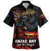 Adelaide Crows Hawaiian Shirt ANZAC Day Lest We Forget Red Poppy And Honor The Brave Tribute