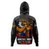 West Coast Eagles Hoodie ANZAC Day Lest We Forget Red Poppy And Honor The Brave Tribute