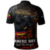 Adelaide Crows Polo Shirt ANZAC Day Lest We Forget Red Poppy And Honor The Brave Tribute