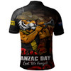 Richmond Polo Shirt ANZAC Day Lest We Forget Red Poppy And Honor The Brave Tribute