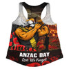 Richmond Women Racerback Singlet ANZAC Day Lest We Forget Red Poppy And Honor The Brave Tribute
