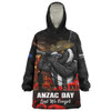 Collingwood Snug Hoodie ANZAC Day Lest We Forget Red Poppy And Honor The Brave Tribute