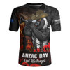 Collingwood Rugby Jersey ANZAC Day Lest We Forget Red Poppy And Honor The Brave Tribute