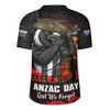 Collingwood Rugby Jersey ANZAC Day Lest We Forget Red Poppy And Honor The Brave Tribute