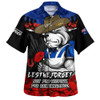Canterbury-Bankstown Bulldogs Hawaiian Shirt ANZAC Day Red Poppy And Brave Hearts Remembrance