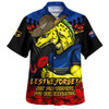 Parramatta Eels Hawaiian Shirt ANZAC Day Red Poppy And Brave Hearts Remembrance