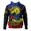 Parramatta Eels Hoodie ANZAC Day Red Poppy And Brave Hearts Remembrance
