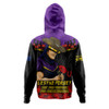 Melbourne Storm Hoodie ANZAC Day Red Poppy And Brave Hearts Remembrance